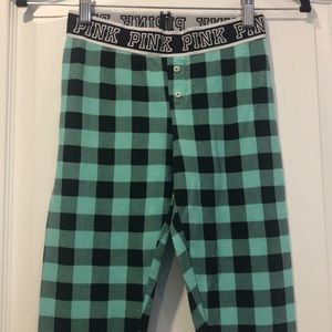 PINK Victoria’s Secret green black leggings XS